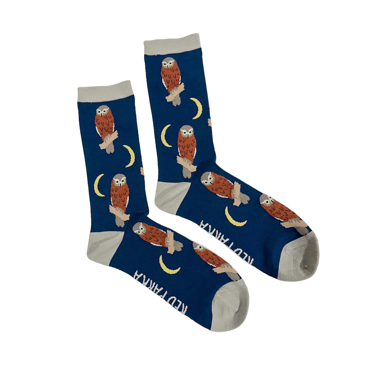 Owl Socks (Navy)