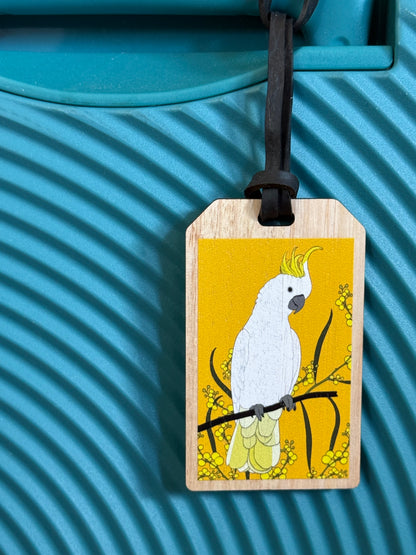 Sulphur-Crested Cockatoo Luggage Tag