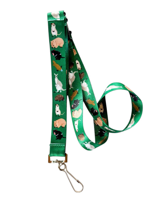 Aussie Animals RPET Lanyard