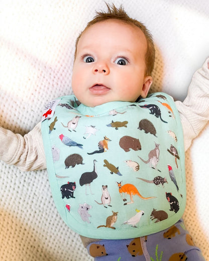 Australian Animals Baby Bib