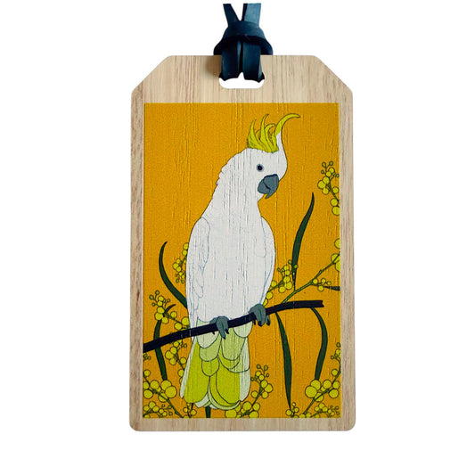Sulphur-Crested Cockatoo Luggage Tag
