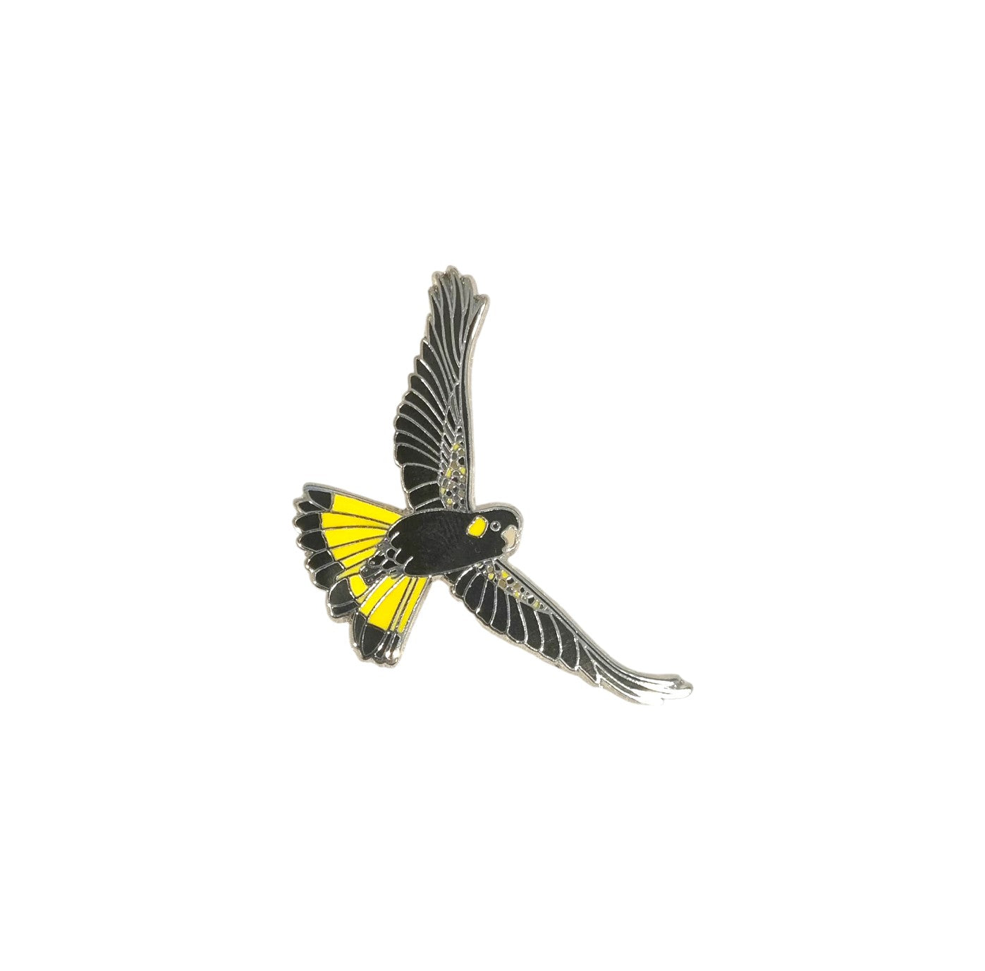 Yellow-tailed Black Cockatoo Pin