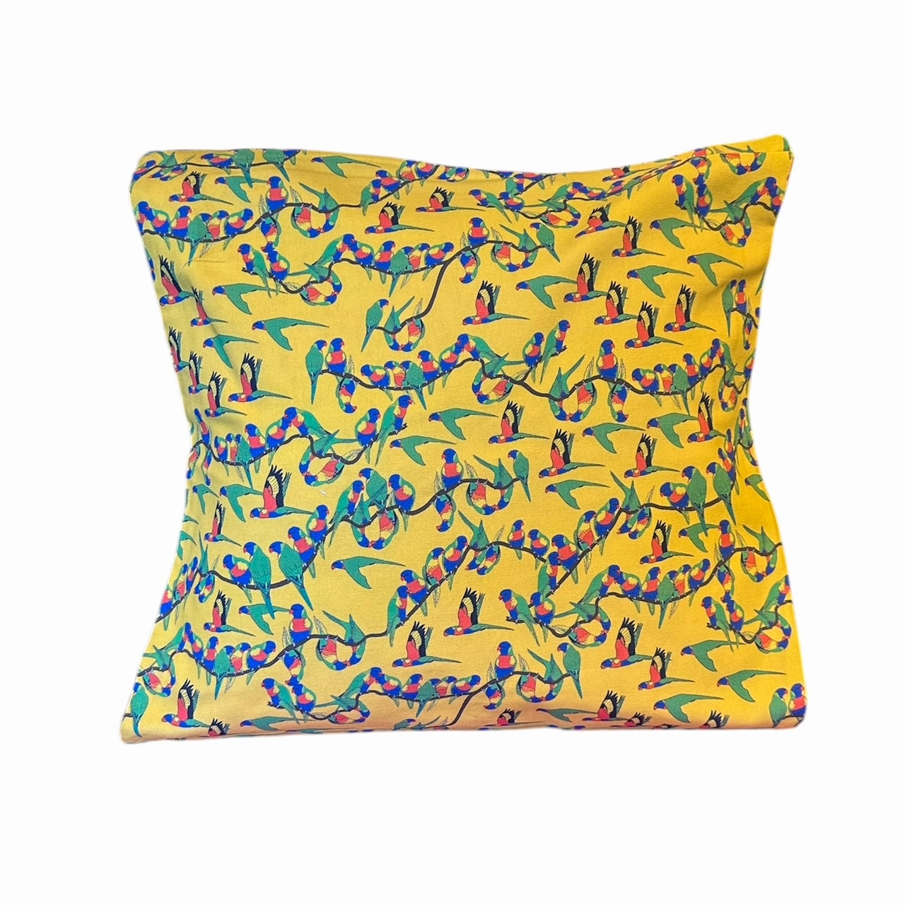 Lorikeets Recycled Cotton Cushion Cover