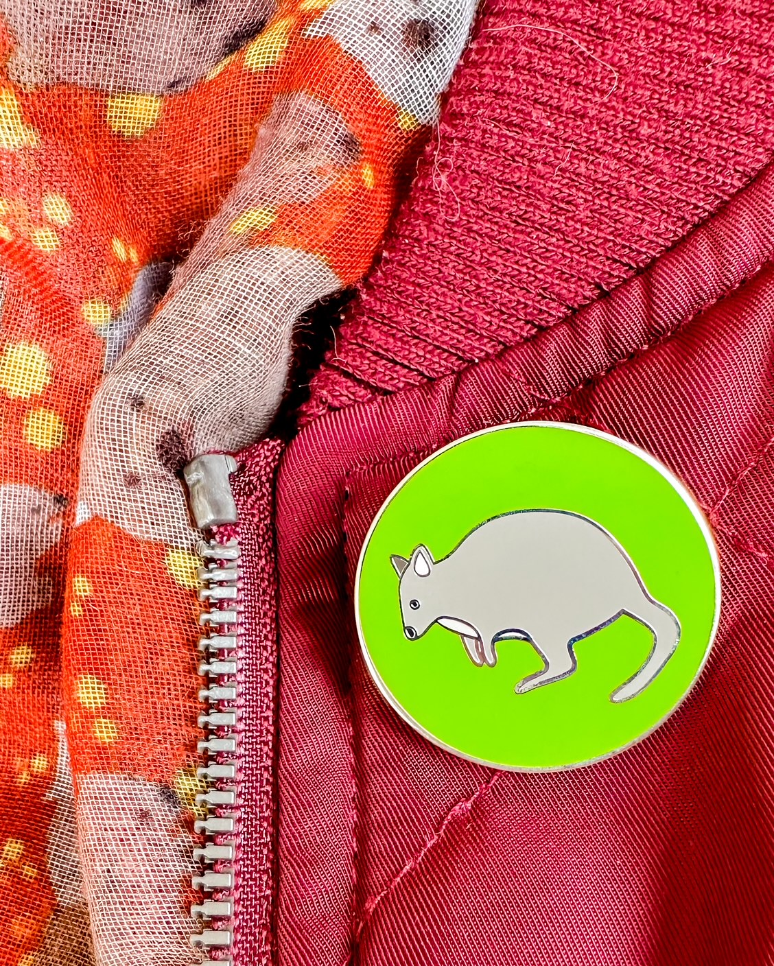 Tasmanian Pademelon Pin (Round)