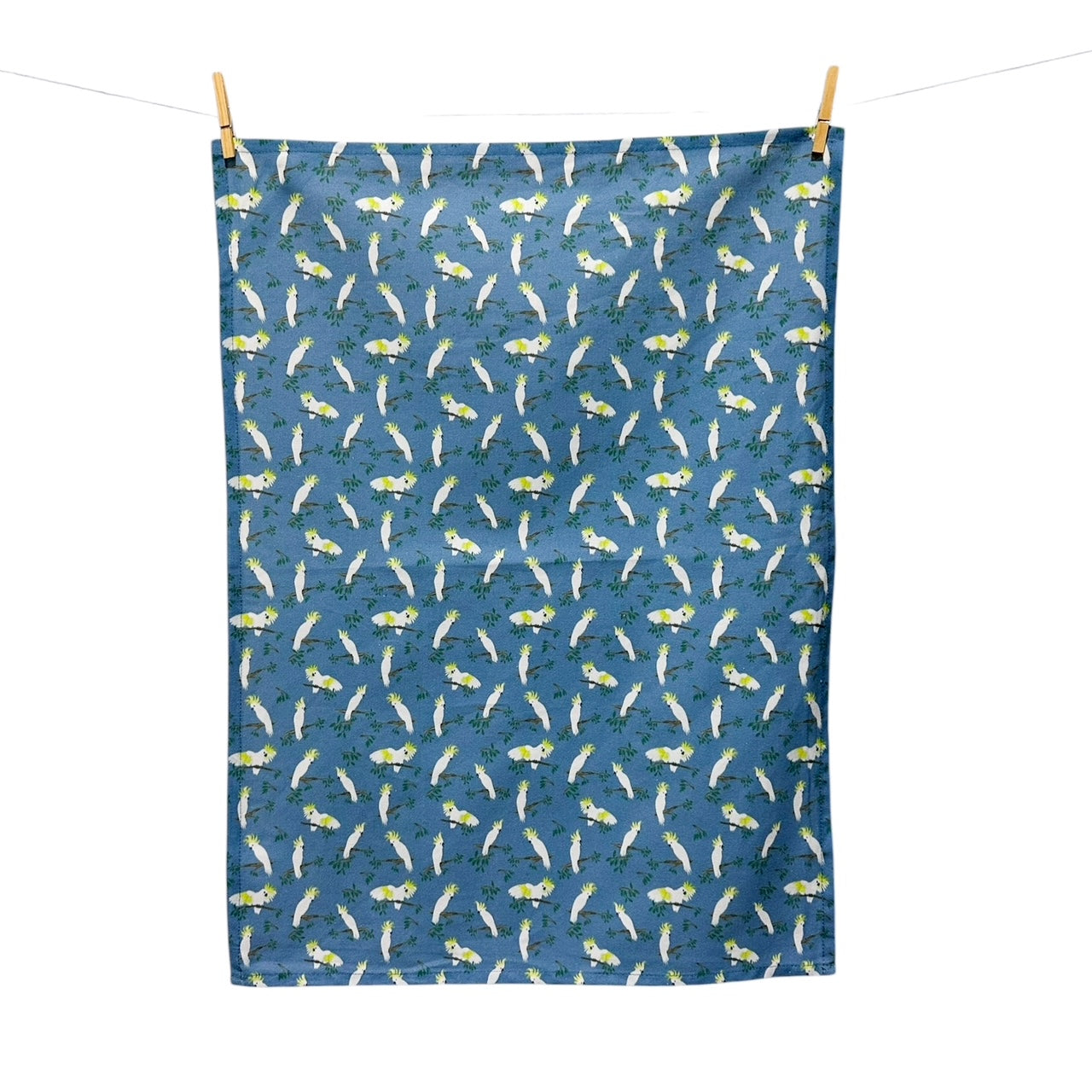 Sulphur-crested Cockatoo Pattern Tea Towel