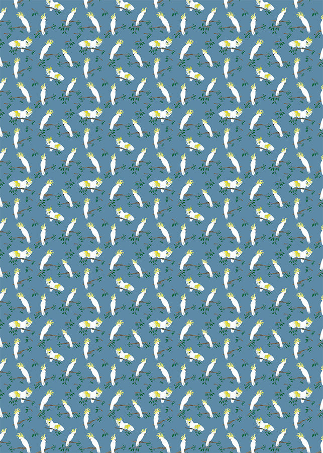 Sulphur-crested Cockatoo Pattern Tea Towel