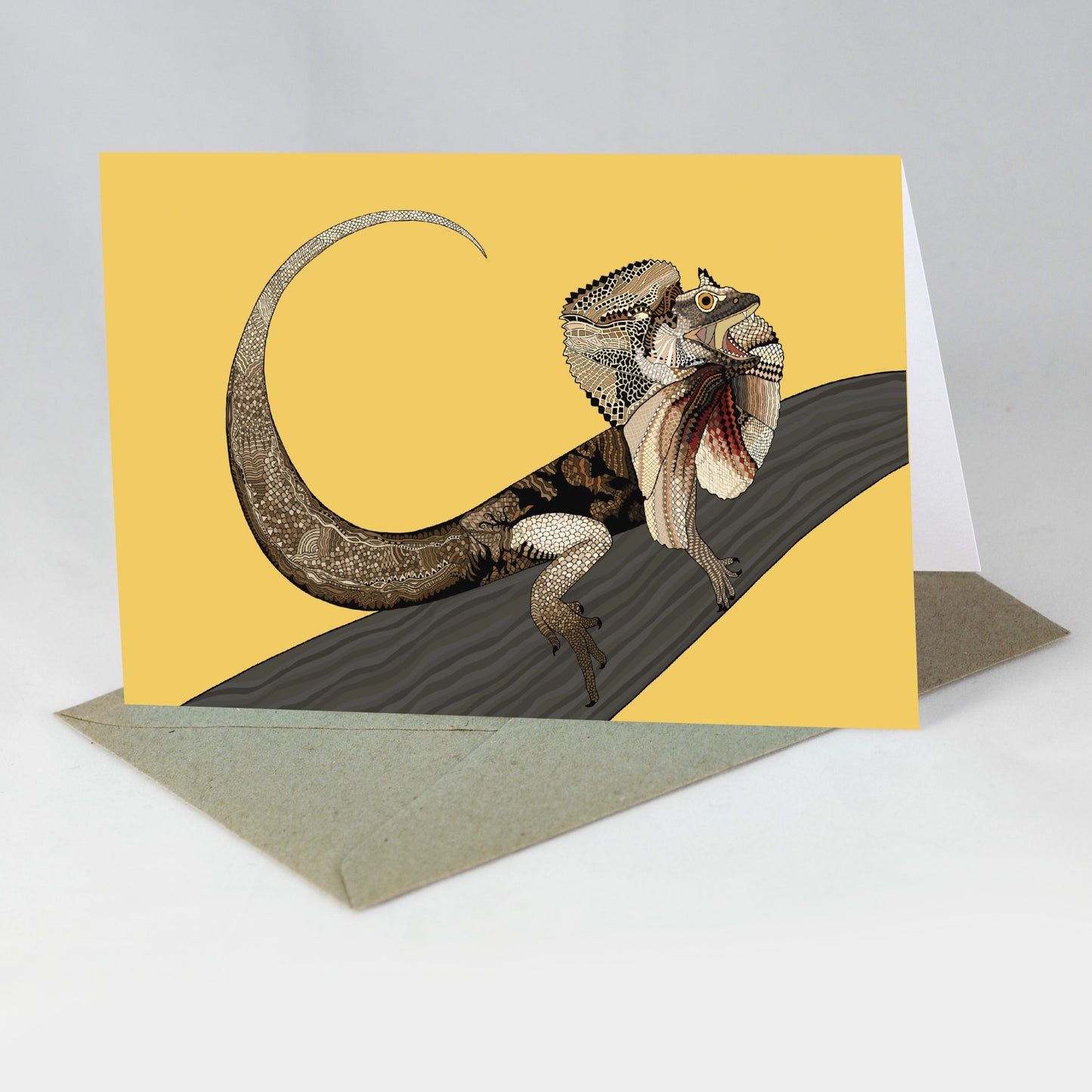 Australian Animal Card - Frillnecked Lizard