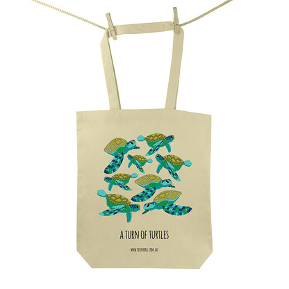 Turn of Turtles Tote Bag