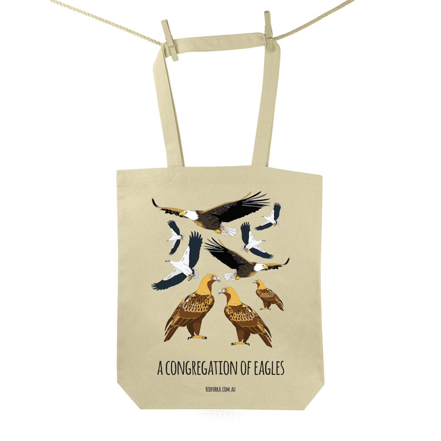 Congregation of Eagles Tote Bag